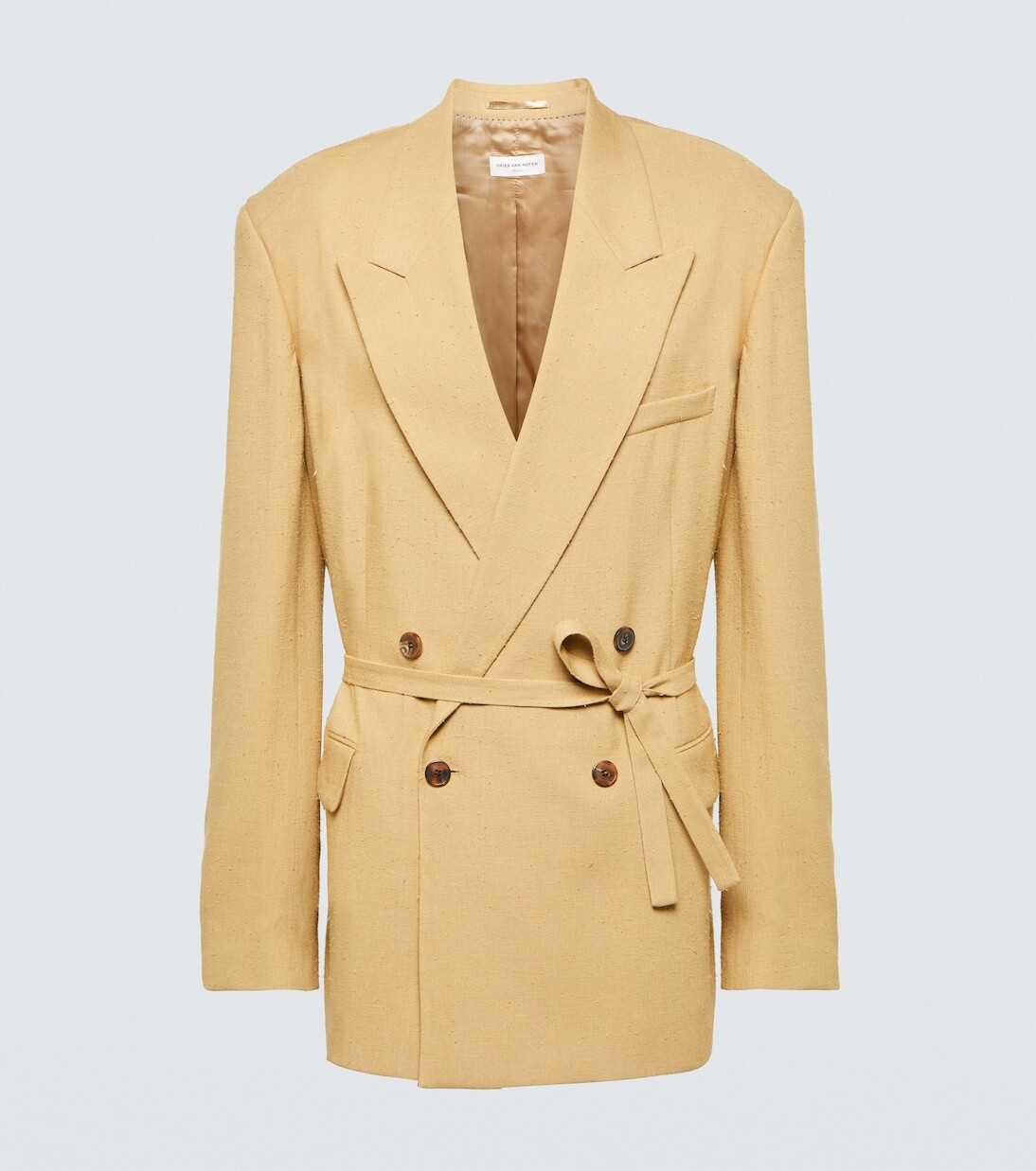 

Блейзер bishop bis с поясом Dries Van Noten, коричневый
