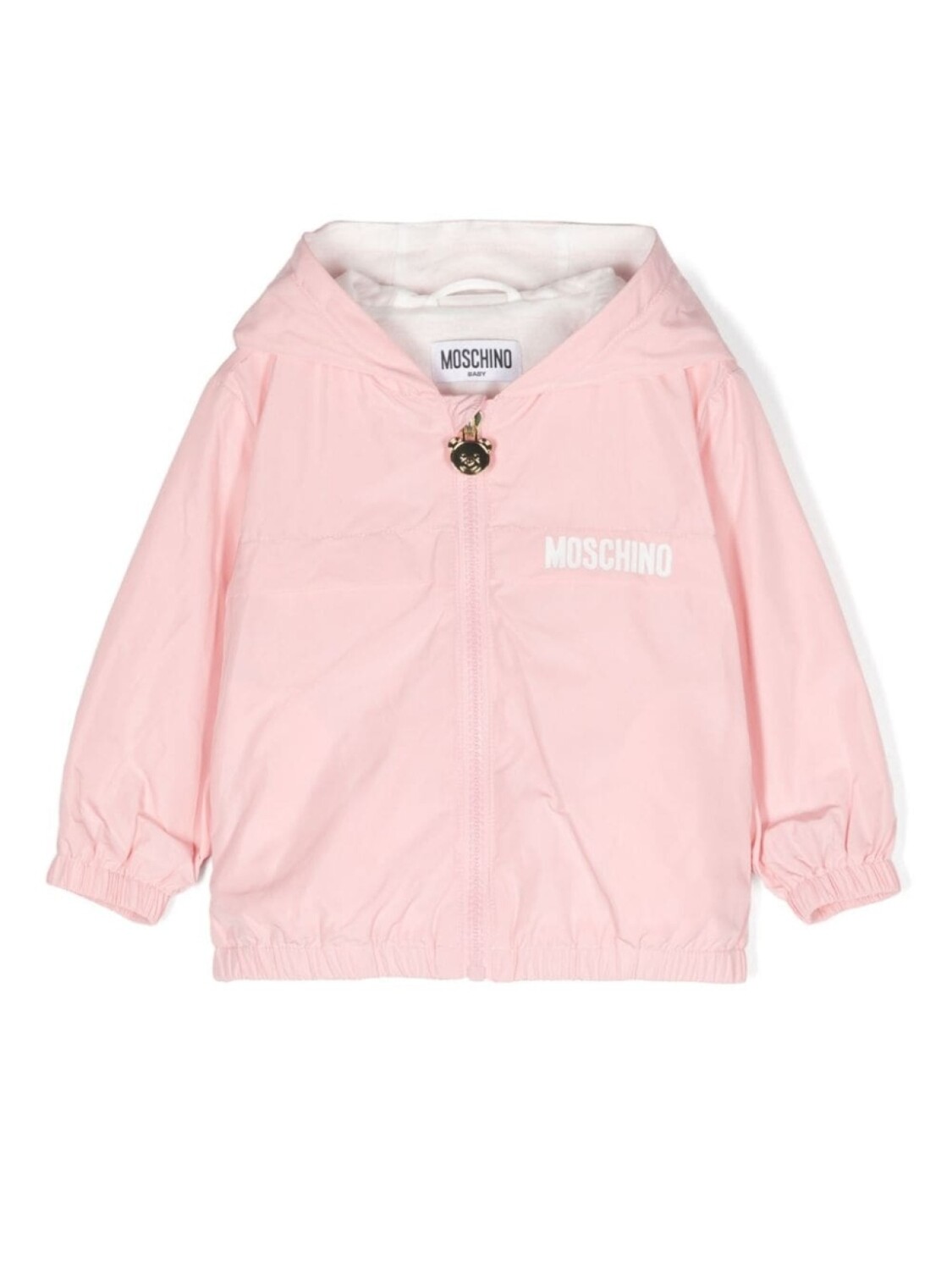 

Moschino Kids куртка с капюшоном и принтом Teddy Bear, розовый