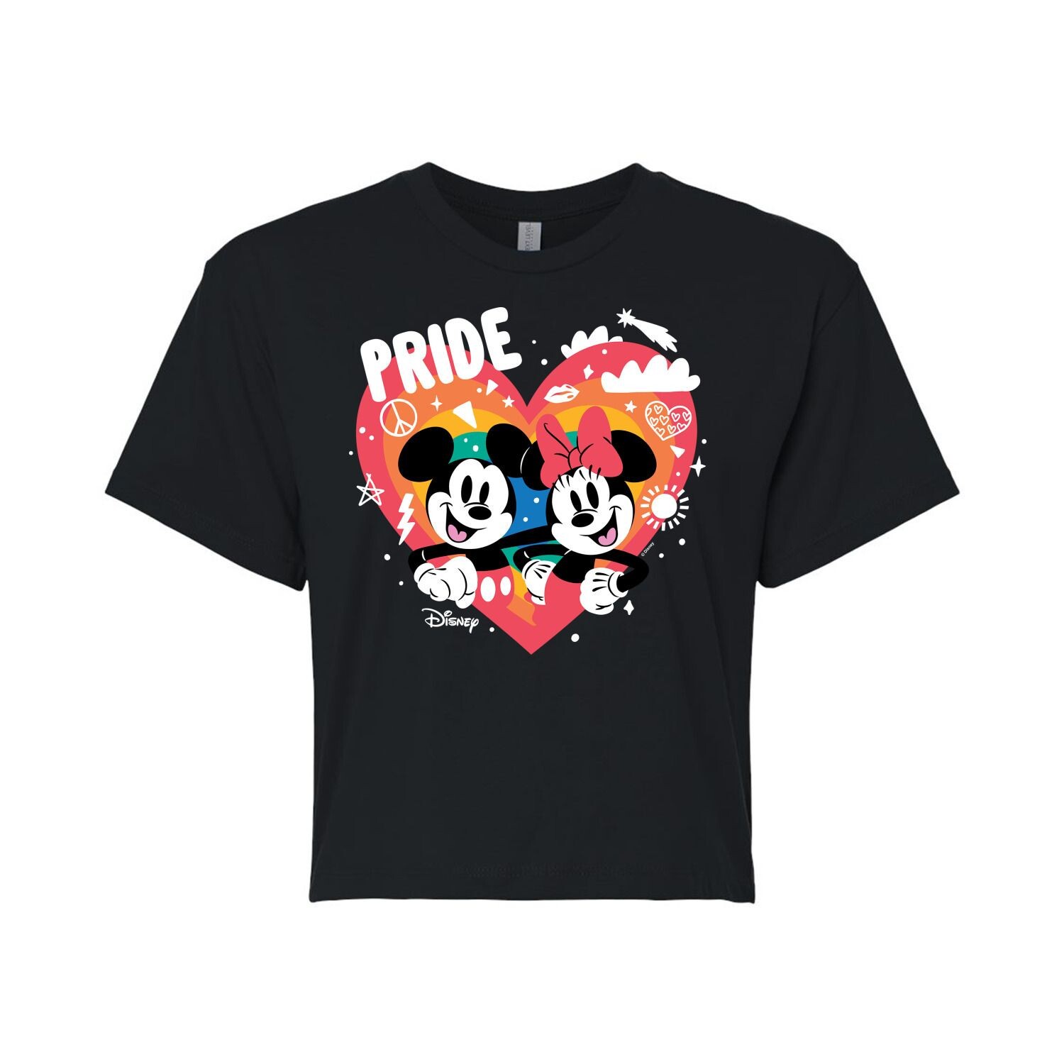 

Укороченная футболка Disney's Juniors' Pride Heart Disney