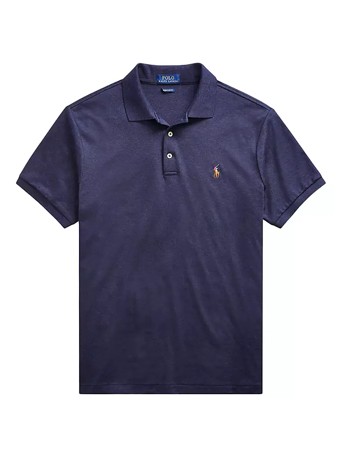 

рубашка-поло с логотипом Polo Ralph Lauren, синий