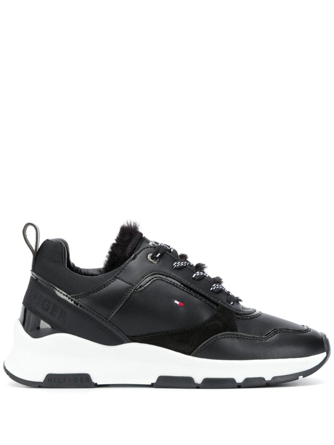 

Tommy Hilfiger кроссовки с меховой вставкой, черный