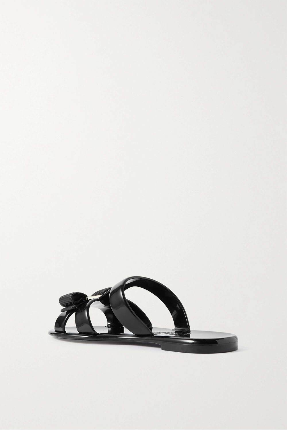 

FERRAGAMO балетки Lylia из ПВХ с бантом, черный