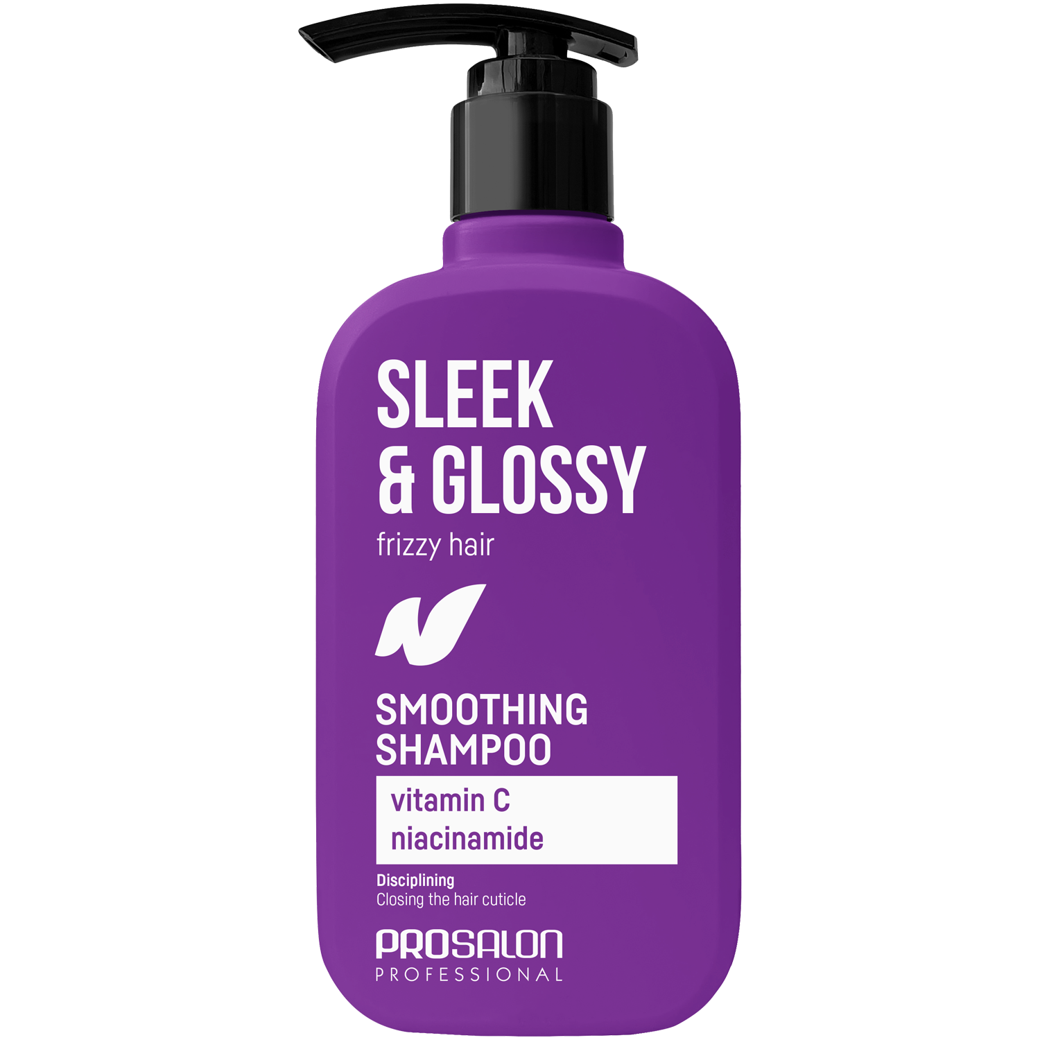 Разглаживающий шампунь для волос Prosalon Sleek&Glossy, 375 мл