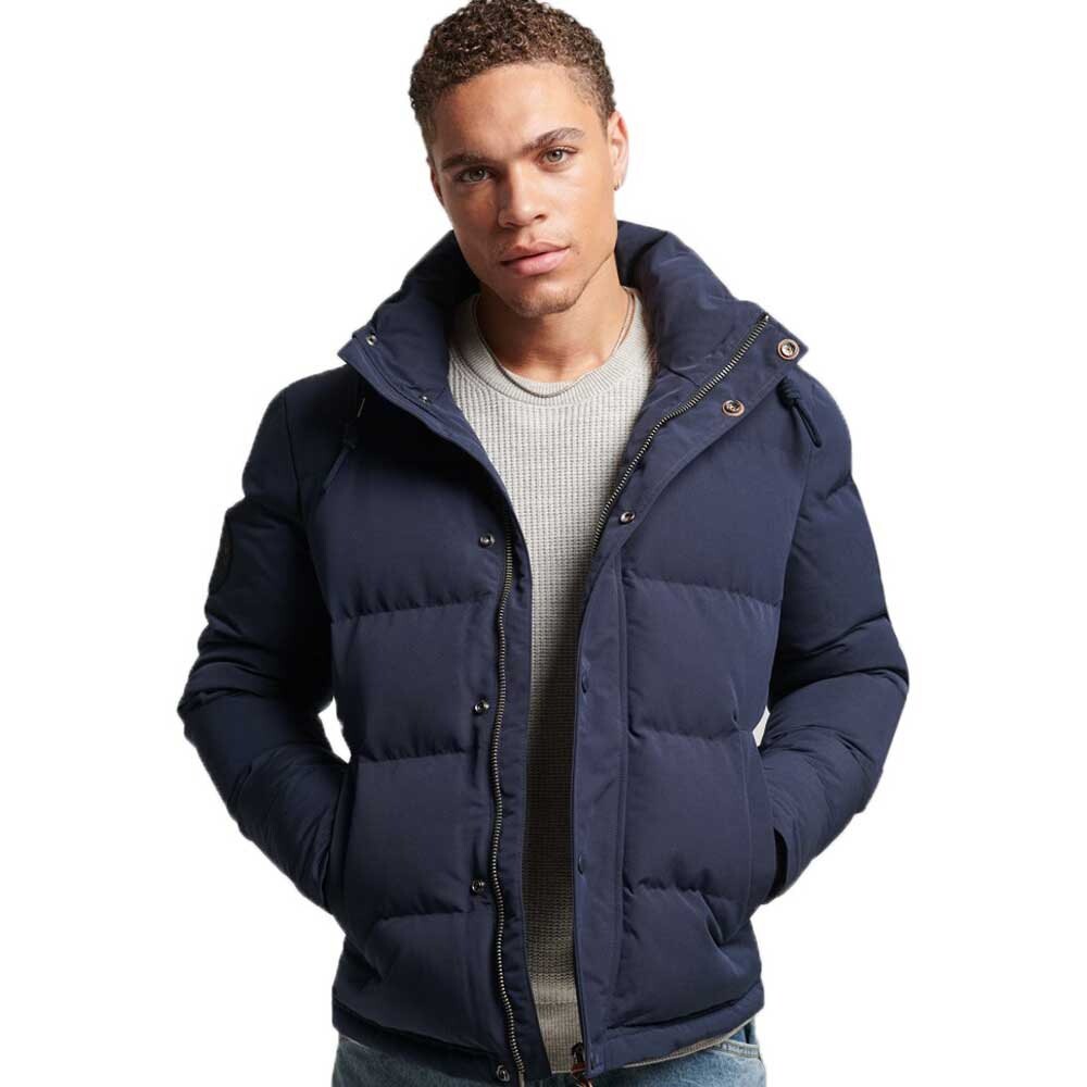 

Пуховик Superdry Everest Hooded, синий