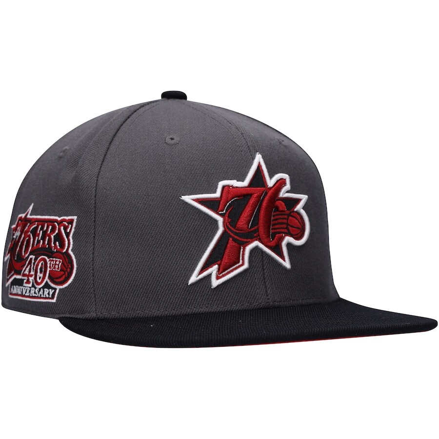 

Бейсболка Mitchell & Ness Philadelphia 76Ers, угольный