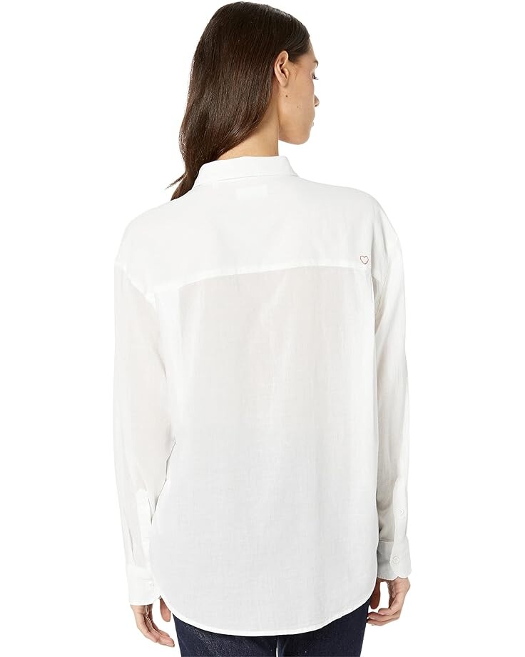

Рубашка 7 For All Mankind Classic Button-Up Shirt, белый