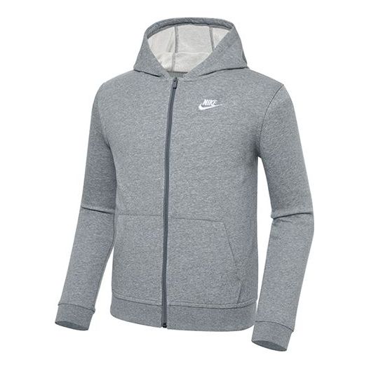 Толстовка Nike Sportswear Club Logo Hoodie 'Grey', серый