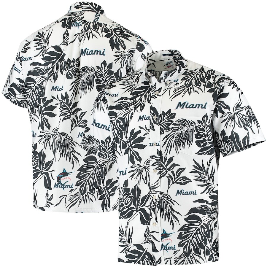 

Рубашка Reyn Spooner Miami Marlins, белый