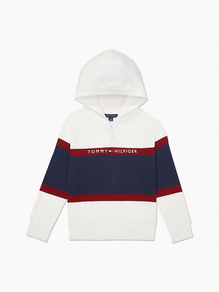 

Свитер с капюшоном с цветными блоками Tommy Adaptive