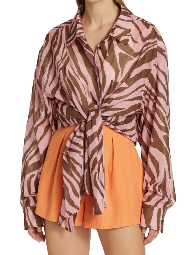 

Рубашка с принтом «Джорджиана» Andamane, цвет Zebra Pink Brown