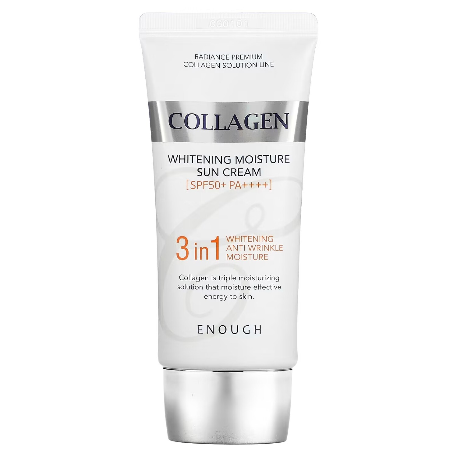 

Солнцезащитный крем увлажняющий Enough Collagen SPF 50+ PA++++, 50 гр.