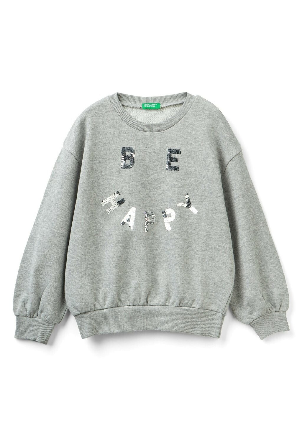 

Толстовка With Reversible Sequins United Colors of Benetton, цвет grey