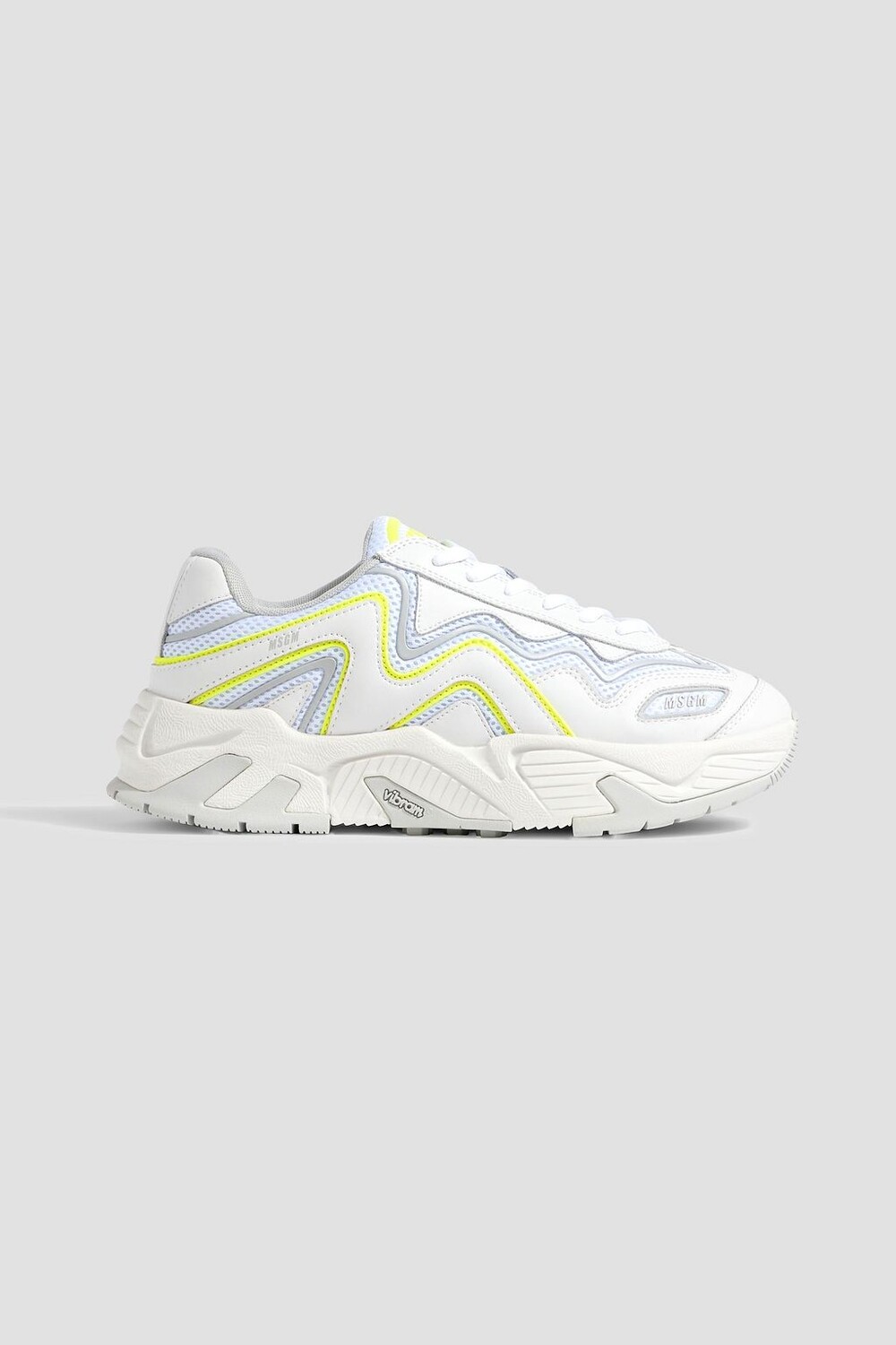 

Кроссовки из сетки и кожи MSGM, белый