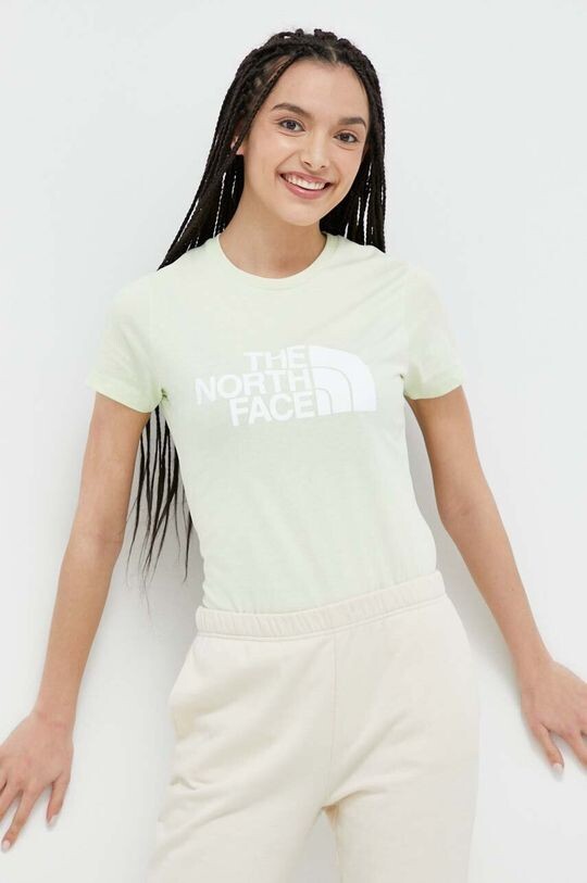 

Хлопковая футболка The North Face, зеленый