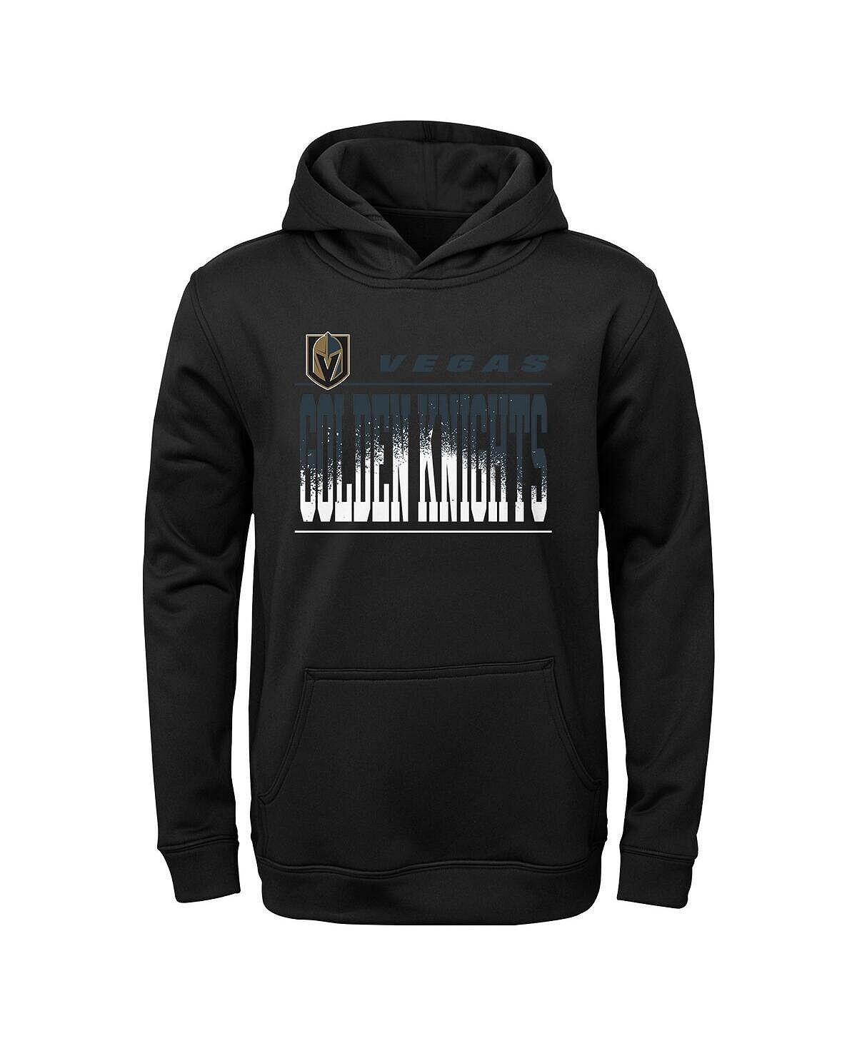

Черный пуловер с капюшоном Big Boys Vegas Golden Knights Play-By-Play Performance Outerstuff