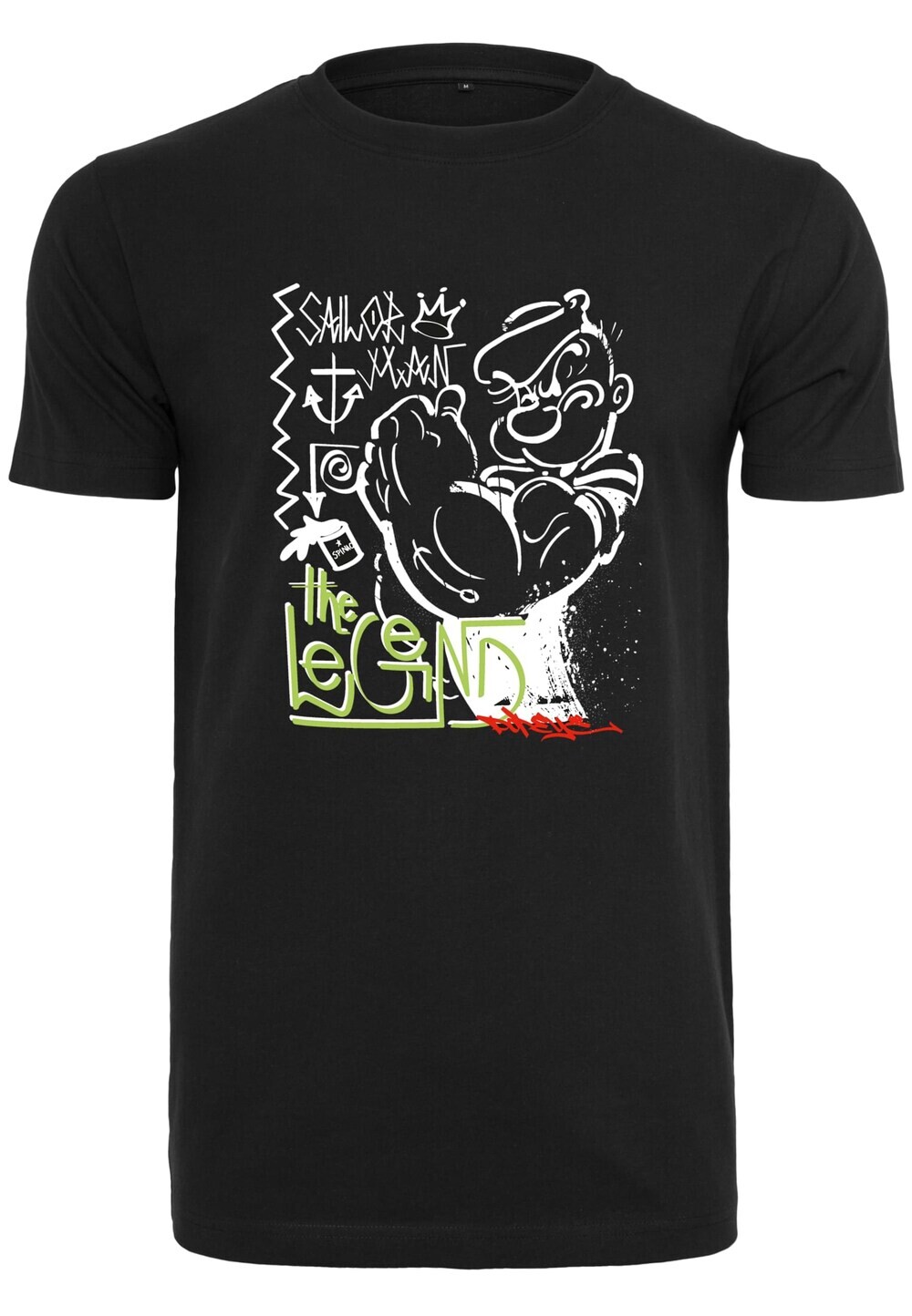 

Футболка Merchcode Popeye The Legend, черный