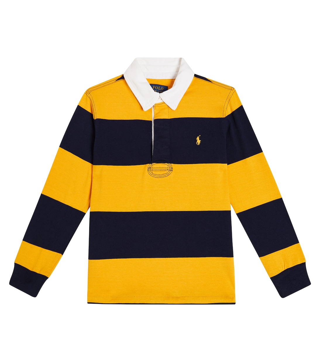 

Полосатая рубашка-поло из хлопка Polo Ralph Lauren Kids, мультиколор