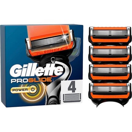 

Лезвия для бритвы Proglide Power, 4 сменных лезвия для мужской бритвы для влажной уборки с технологией 5 лезвий, Gillette