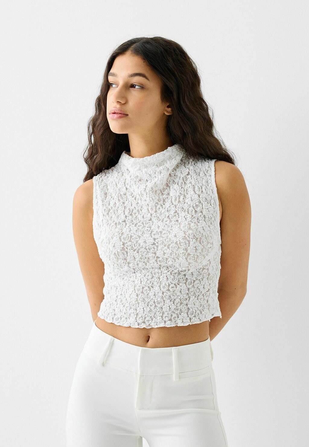 

Топ Bershka, белый