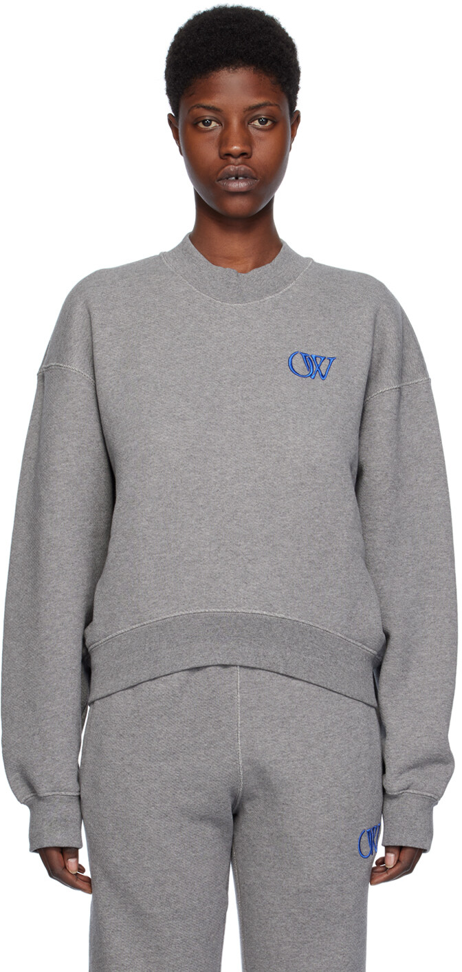 

Серый свитшот Ow Over Off-White