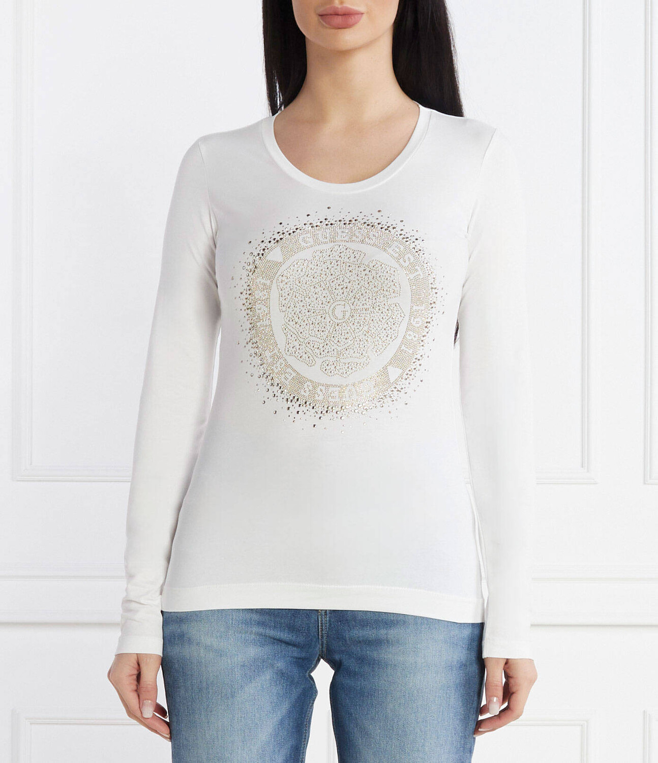 

Блуза GUESS Regular Fit, белый