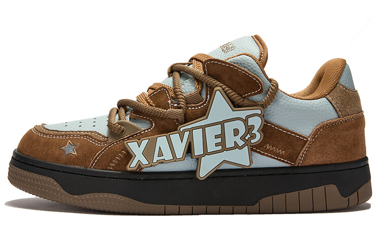 

Кроссовки Xavier3 Skateboarding Shoes Unisex Low-top Black Bleu, коричневый