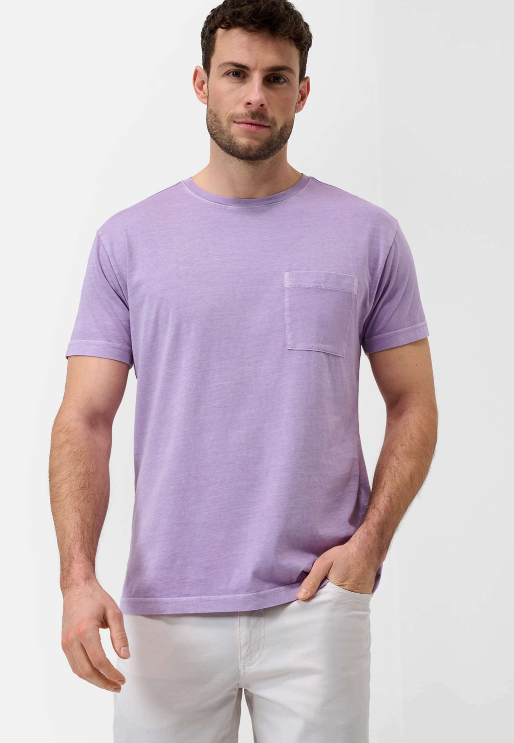 цена Базовая футболка Style Todd BRAX, фиолетовый