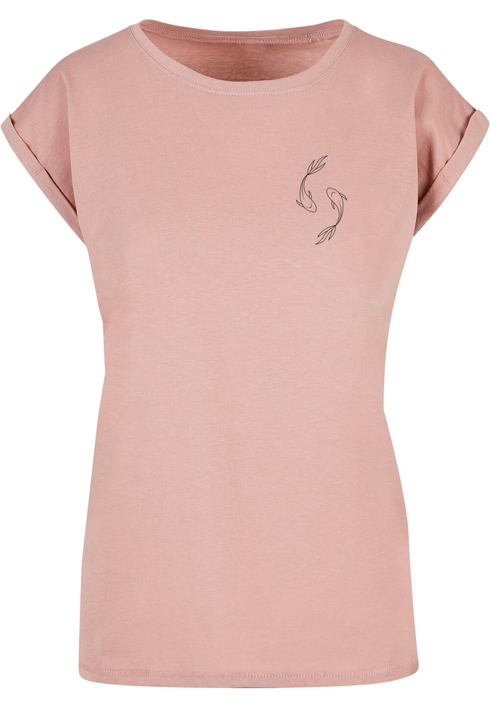 Рубашка Merchcode Spring - Yin & Jang Fish, темно-розовый