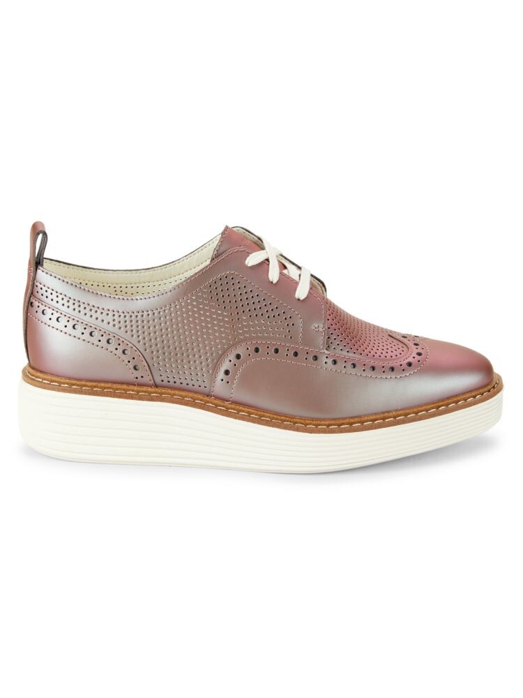

кроссовки броги на платформе Cole Haan, красный