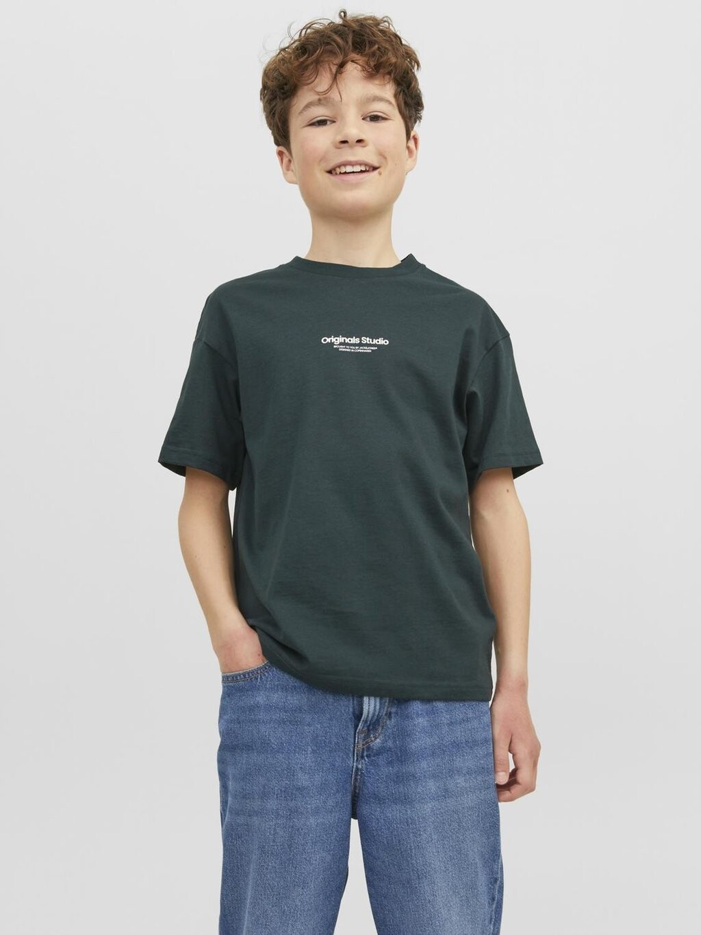 

Футболка с принтом JORVESTERBRO CREW NECK Jack & Jones Junior, цвет magical forest