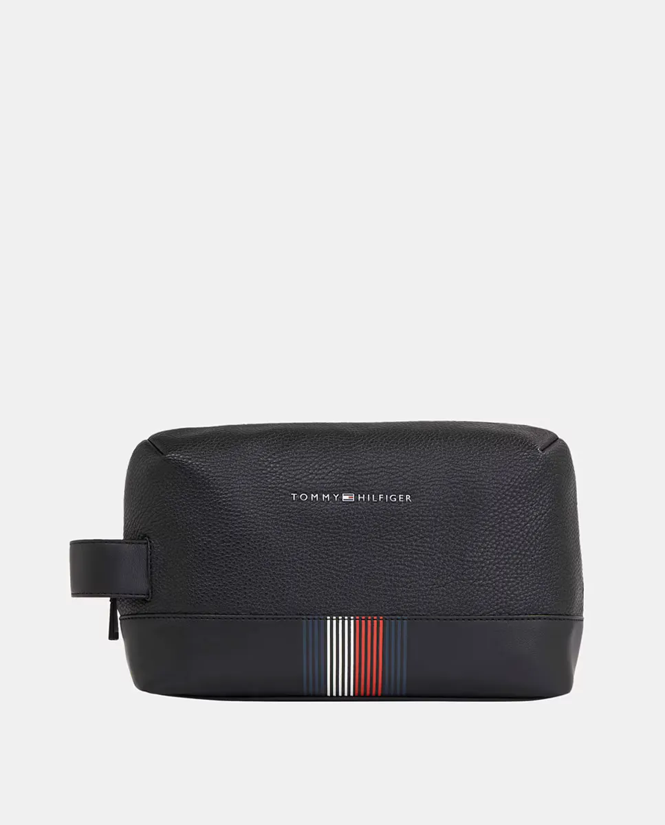 

Сумка для туалетных принадлежностей в среднюю полоску Tommy Hilfiger, черный