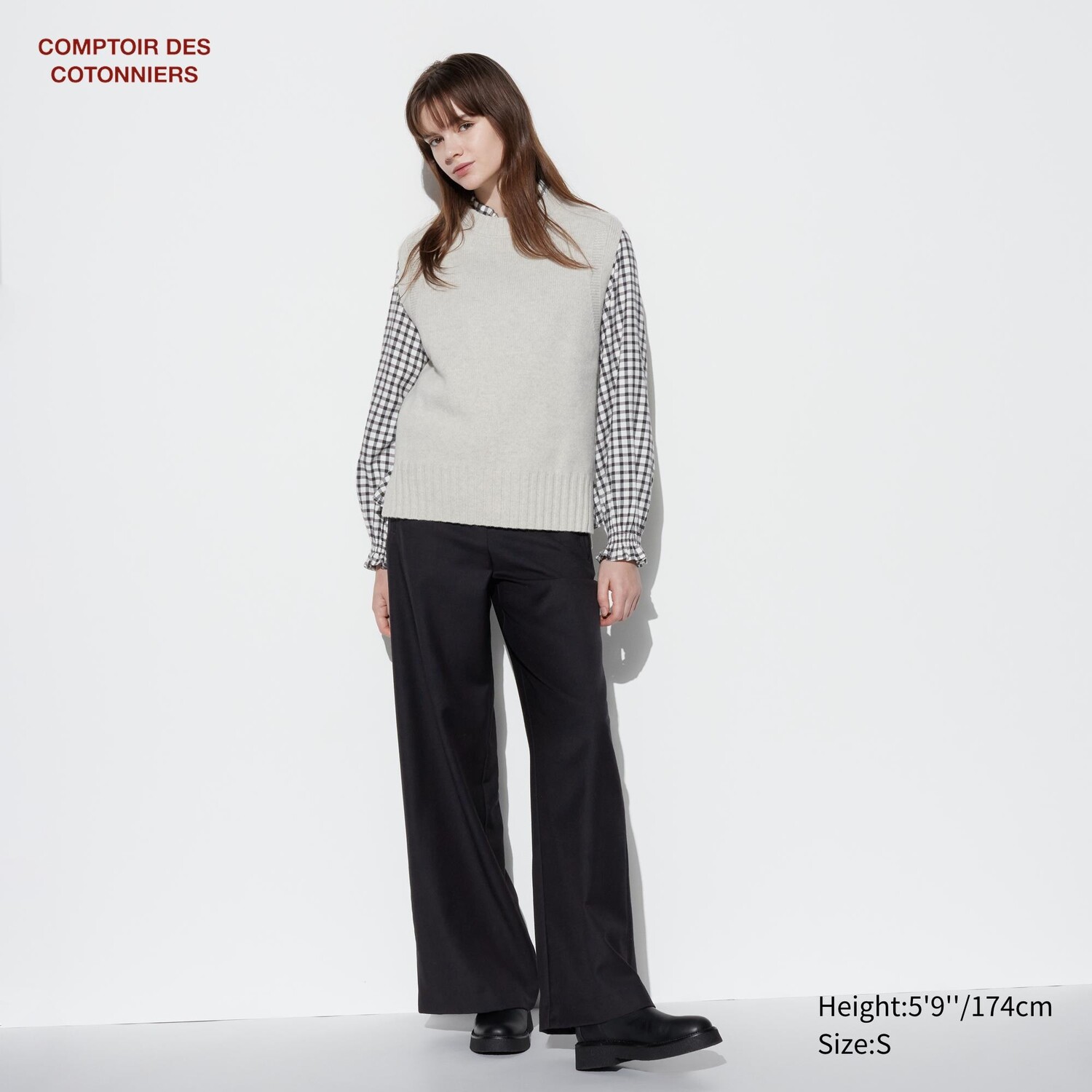 

Брюки UNIQLO шерстяные, черный