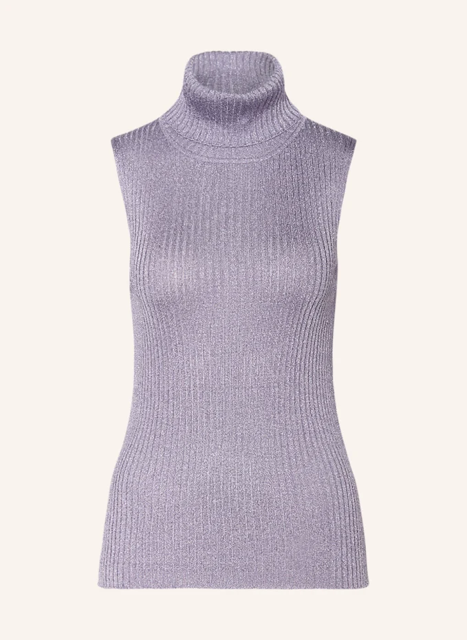 Вязаный топ из блестящей пряжи Mrs & Hugs, фиолетовый фото