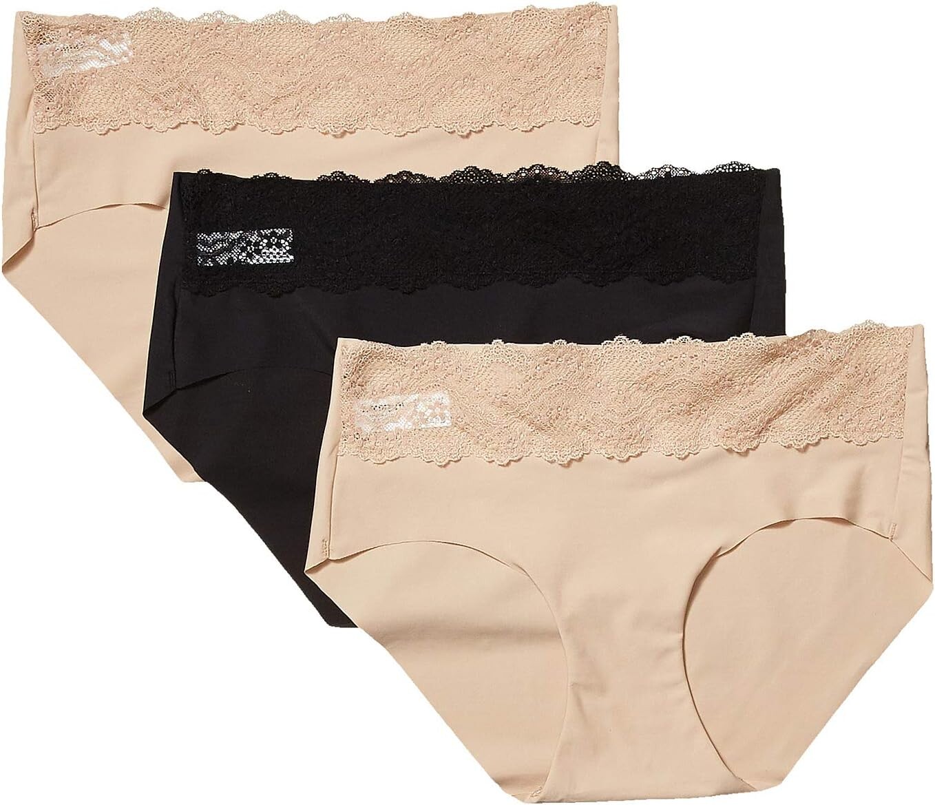 

Набор из 3 шт. B Bare Hipster b.tempt'd by Wacoal, цвет Au Natural/Au Natural/Black