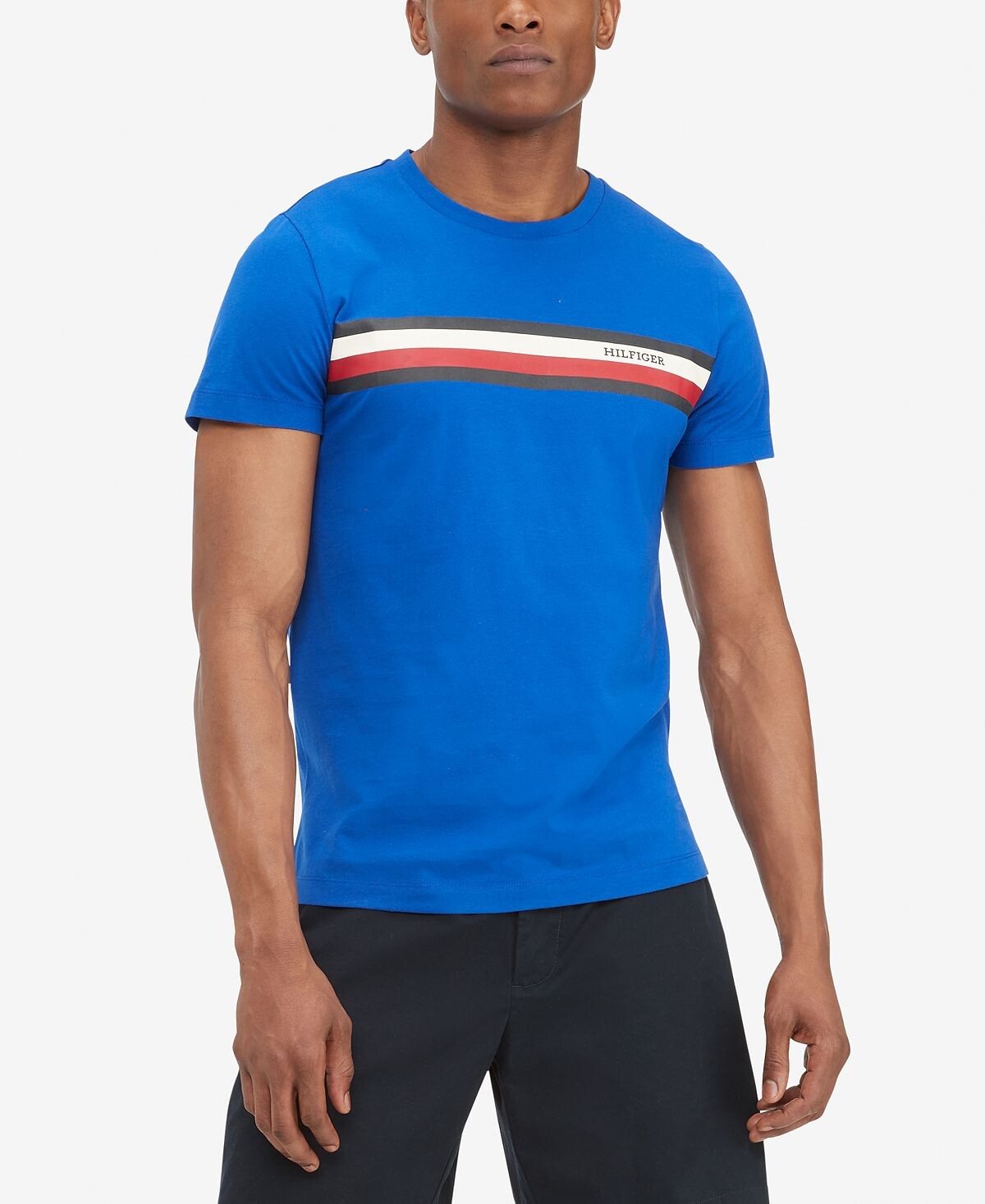 

Мужская футболка с полосками на груди Monotype Tommy Hilfiger