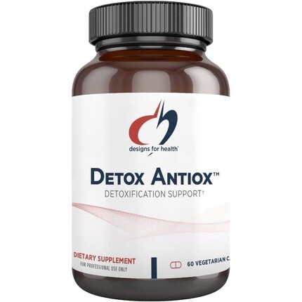 

Designs for Health Detox Antiox Поддержка детоксикации печени Антиоксидантная добавка с экстрактом куркумы Зеленый чай Виноградные косточки Витамины Минералы Поддержка иммунитета 60 капсул