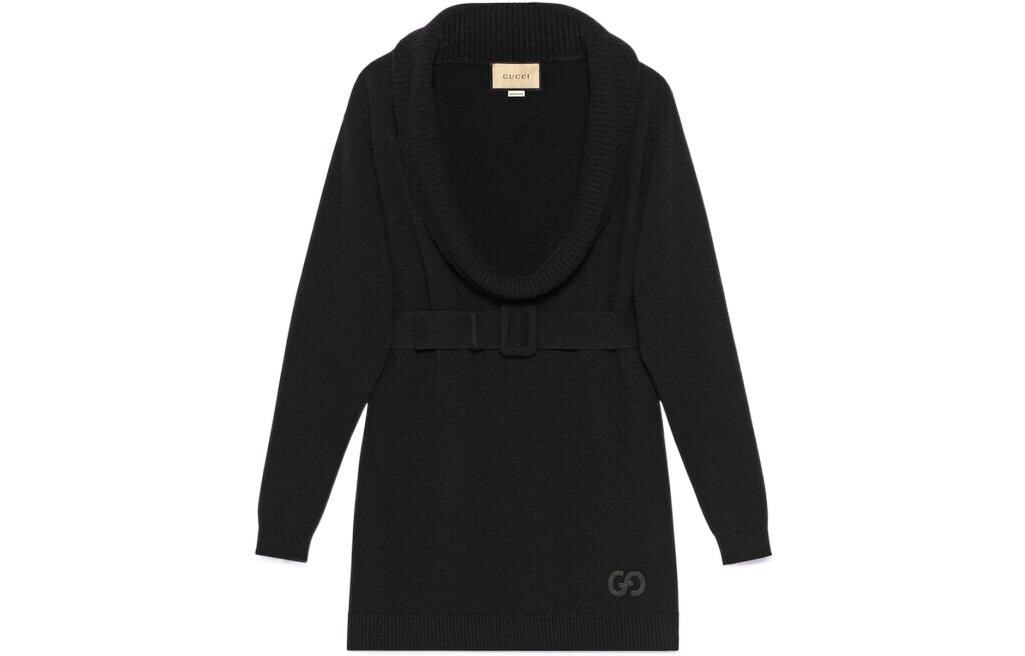 

Свитер женский Gucci Cowl-neck, черный