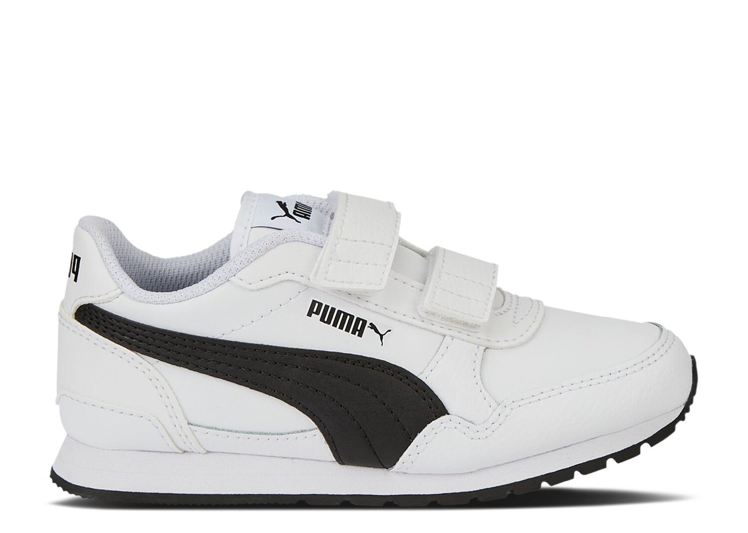 

Кроссовки Puma St Runner V3 Leather Little Kid 'White Black', белый
