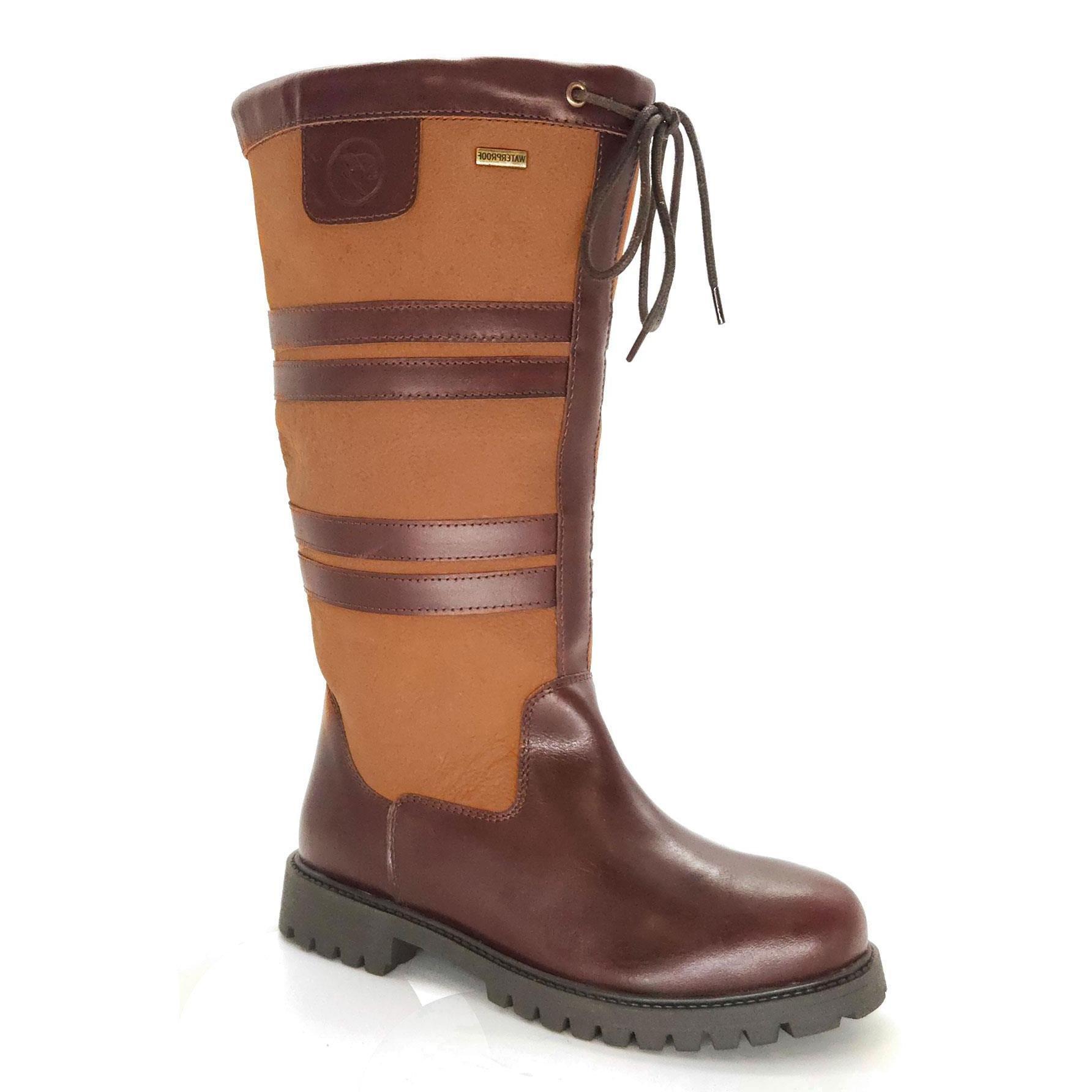 Кожаные длинные непромокаемые ботинки Burghley Frank James, коричневый