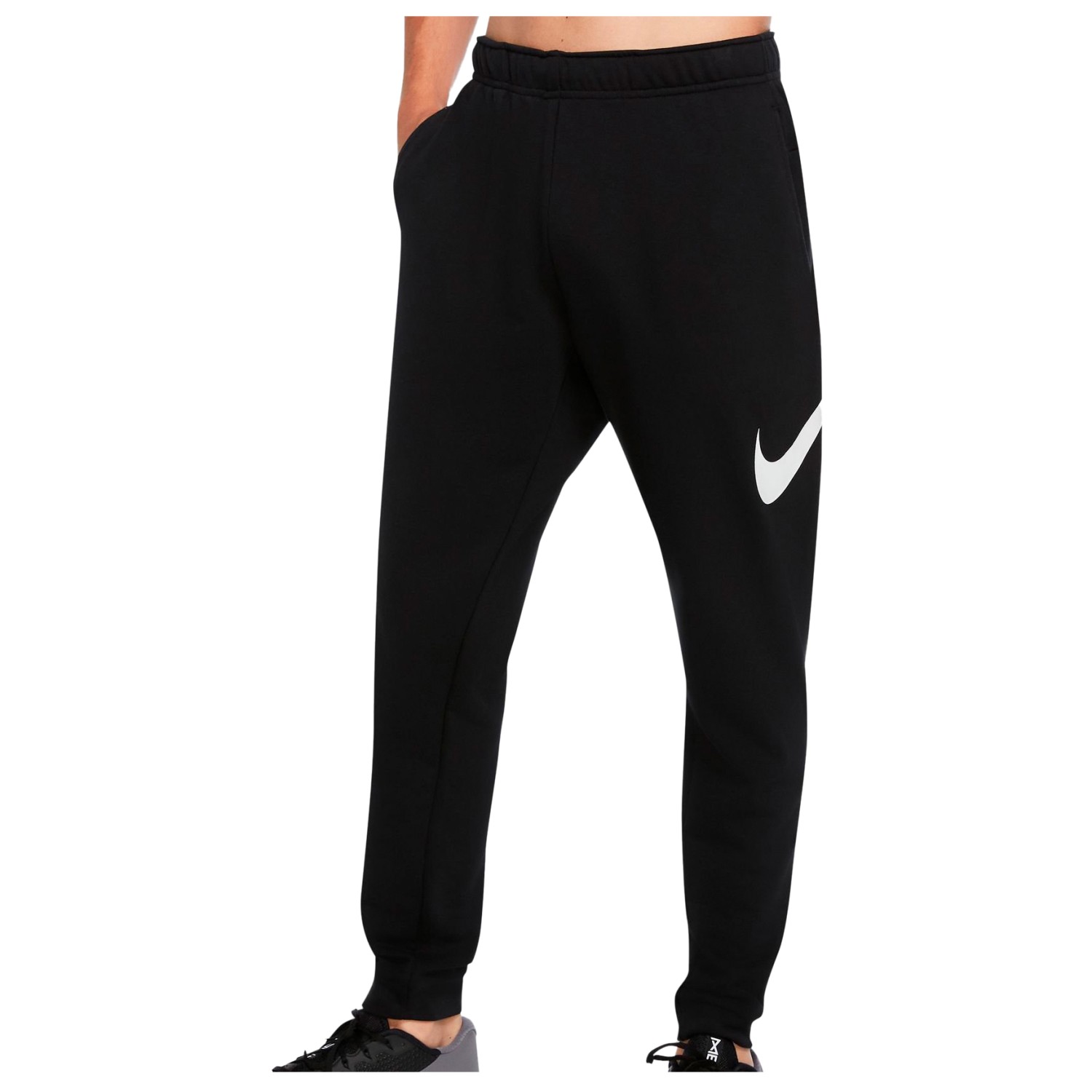 цена Тренировочные брюки Nike Dri FIT Tapered Training, цвет Black/White II