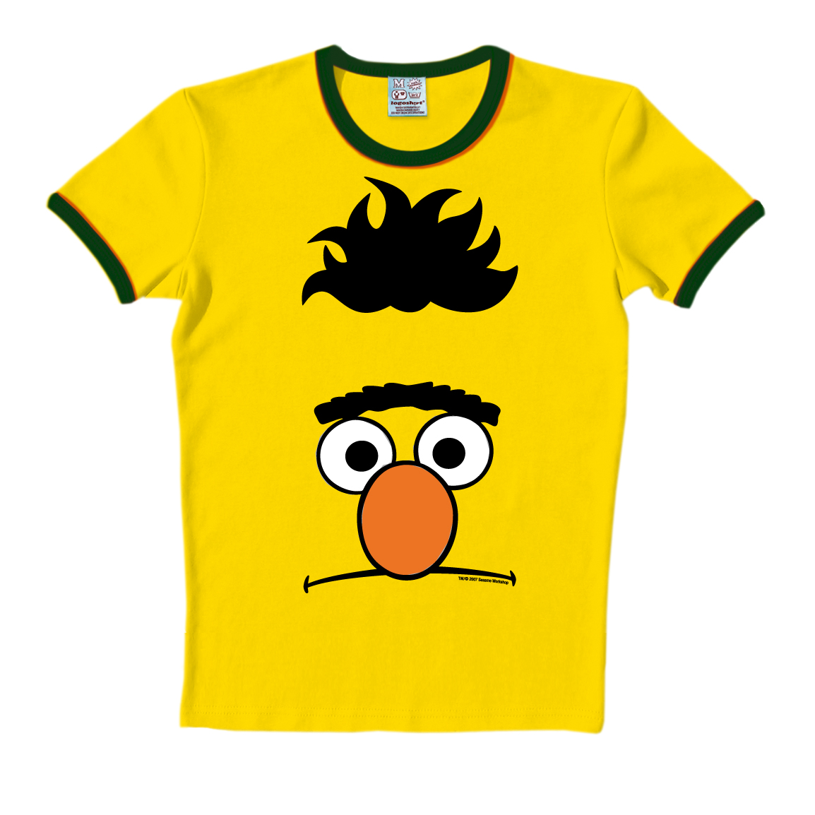 Футболка Logoshirt Sesamstraße Bert Gesicht, желтый