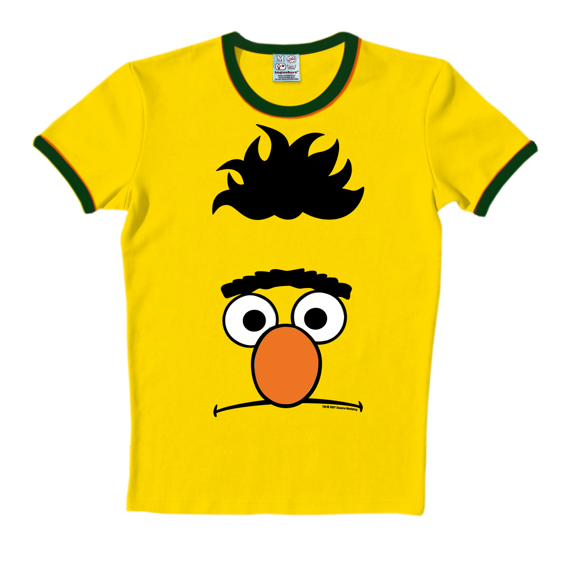 

Футболка Logoshirt Sesamstraße Bert Gesicht, желтый