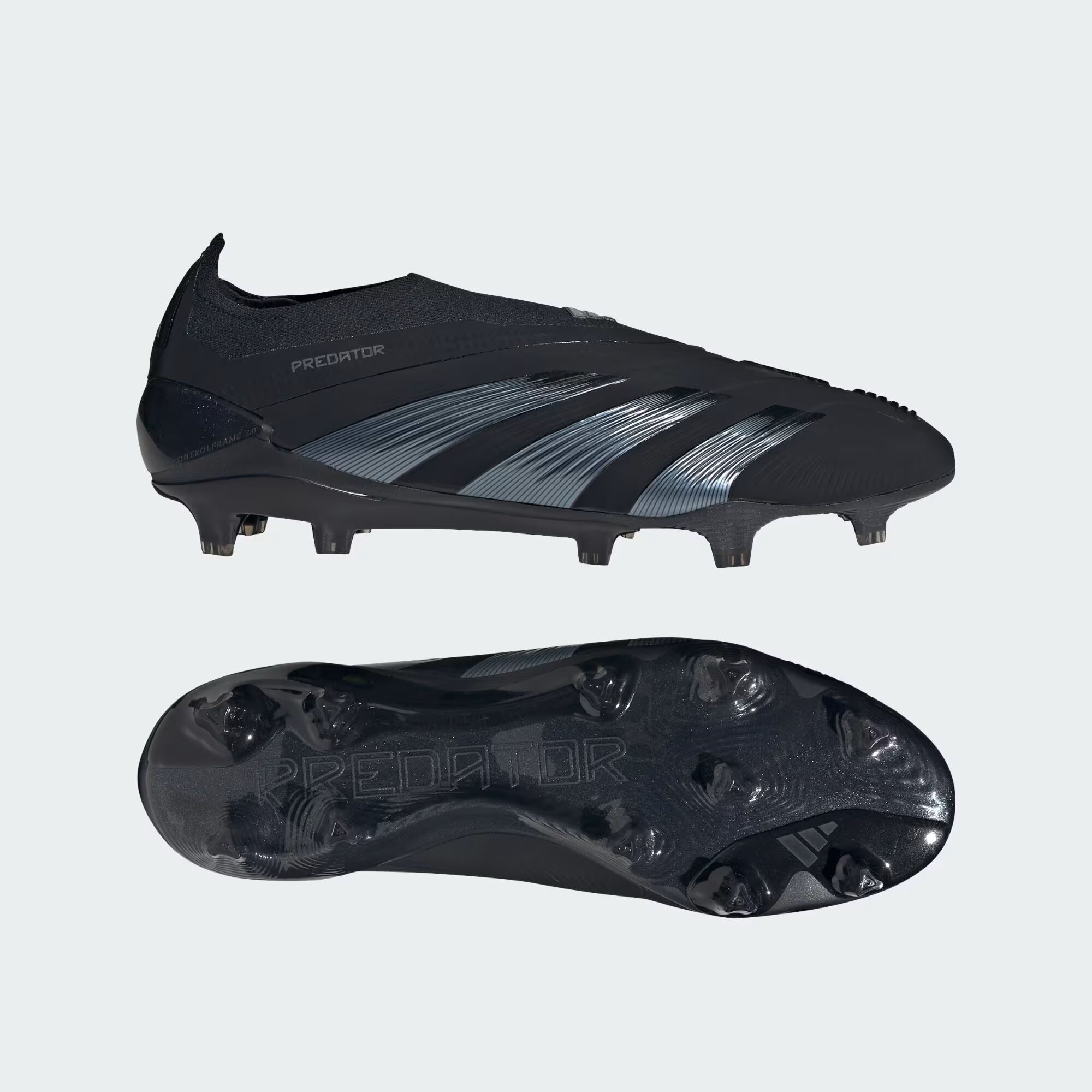 

Футбольные бутсы без шнурков Predator 24 Elite для твердого грунта Adidas, цвет Core Black/Core Black/Carbon