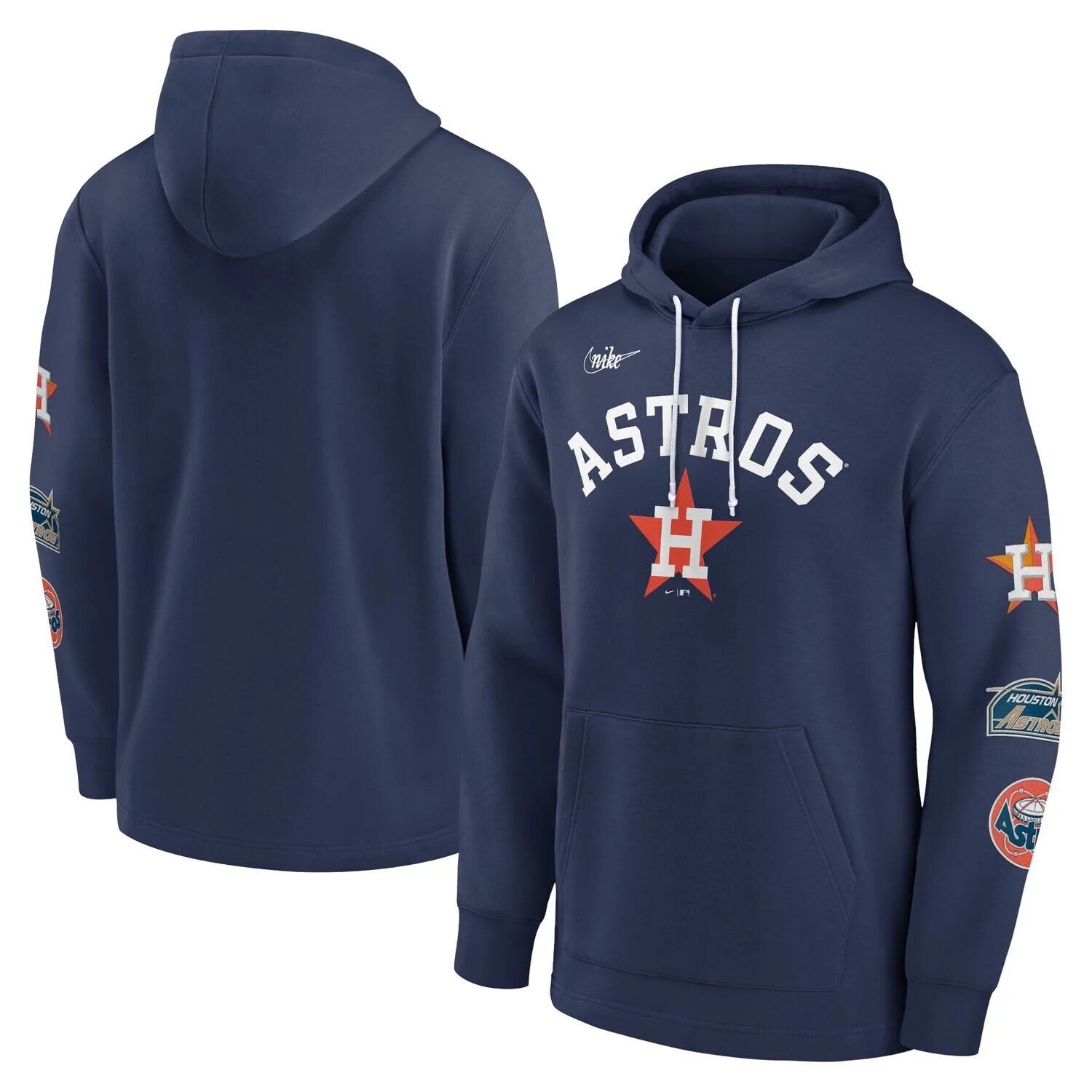 

Мужской темно-синий пуловер с капюшоном Houston Astros Rewind Lefty Nike
