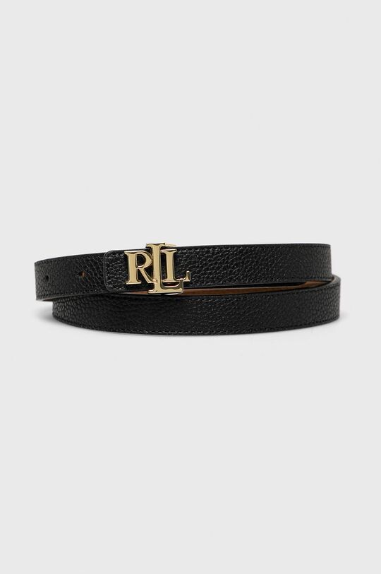 

Двусторонний кожаный ремень Lauren Ralph Lauren, черный