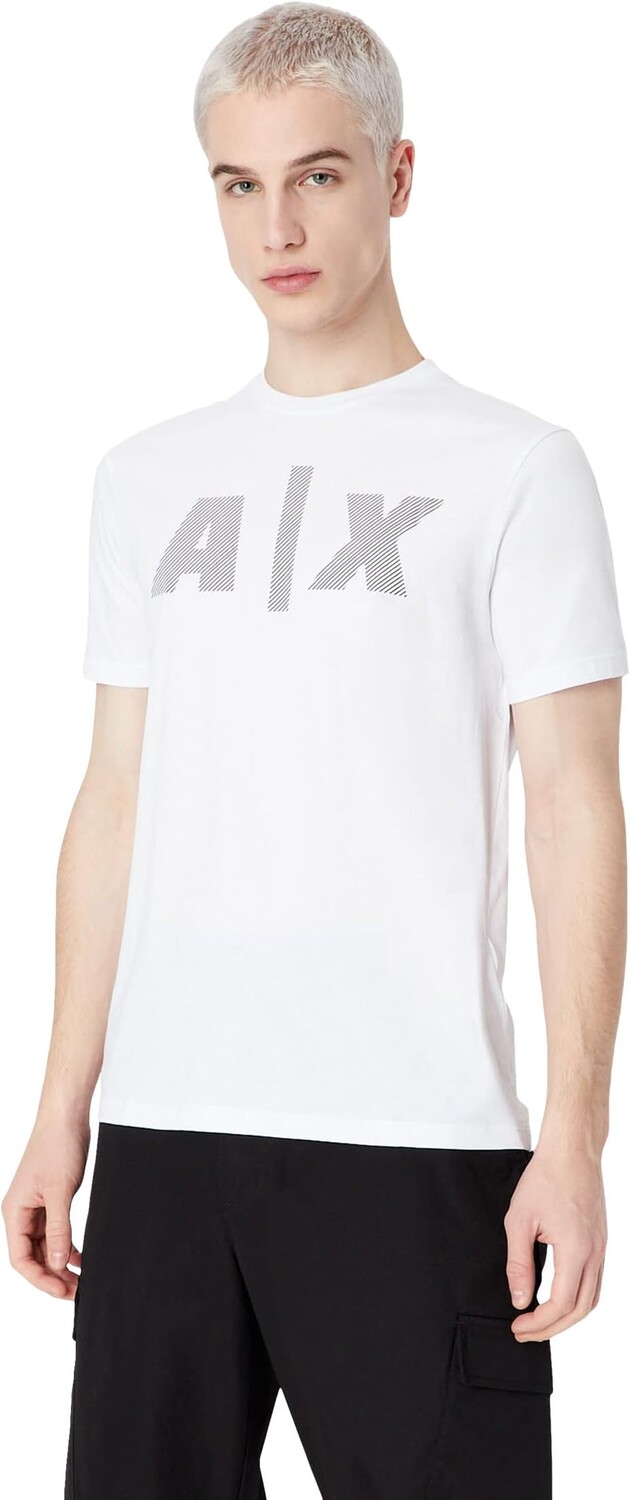 

Хлопковая футболка с логотипом A|X Armani Exchange, белый