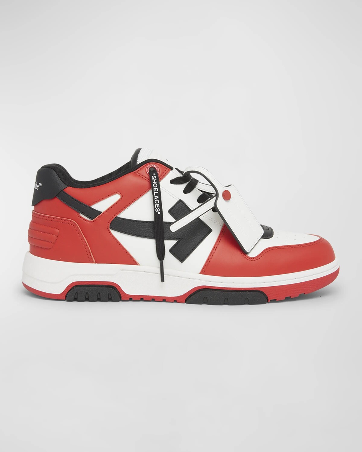 

Мужские трехцветные кроссовки Out Of Office Off-White, цвет Red Black