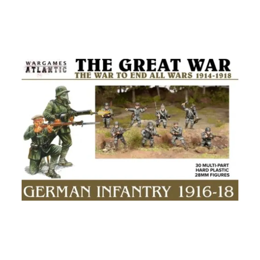 

Немецкая пехота (1916-1918), Great War (28mm) (Wargames Atlantic)