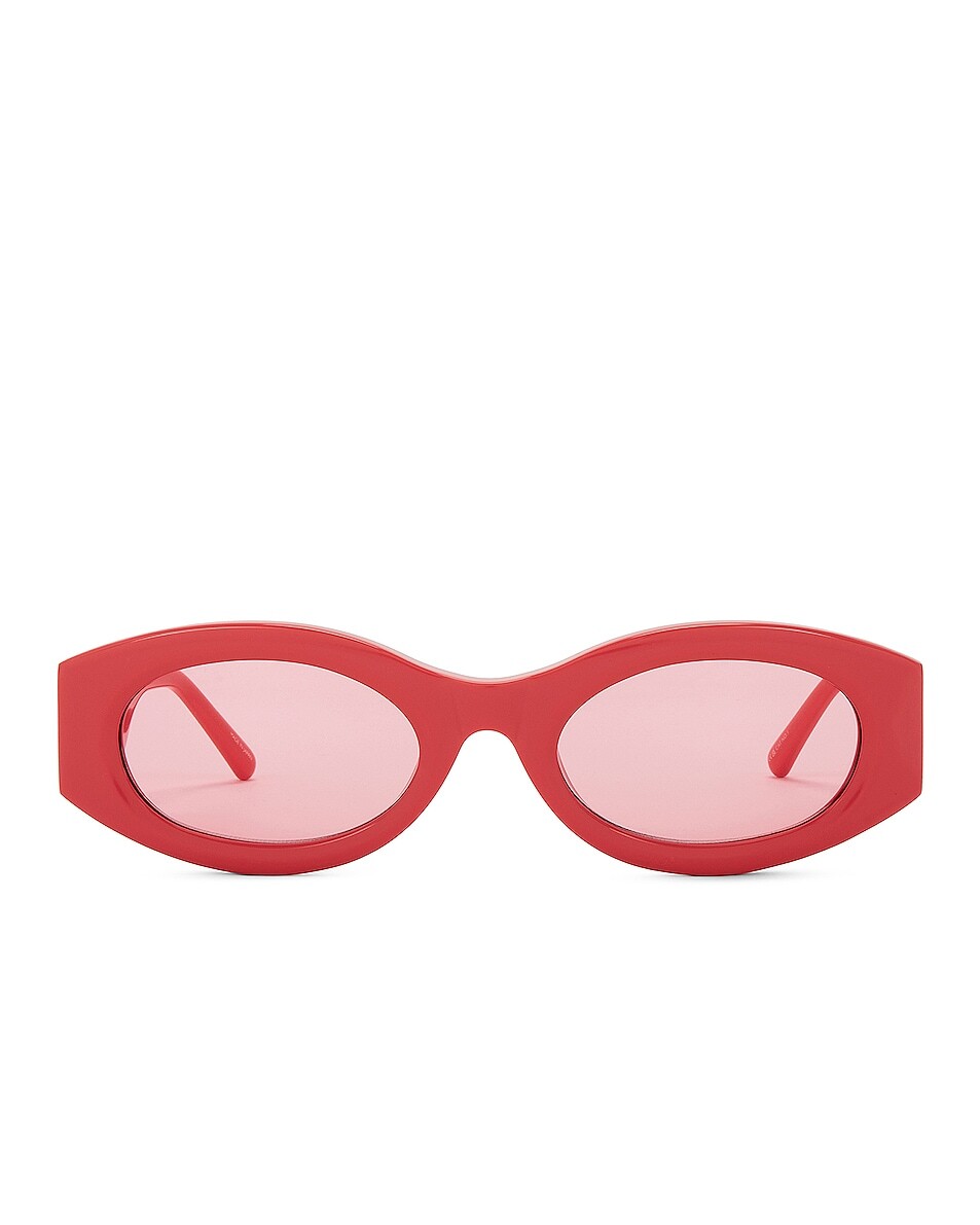 

Солнцезащитные очки The Attico Berta Oval, цвет Coral