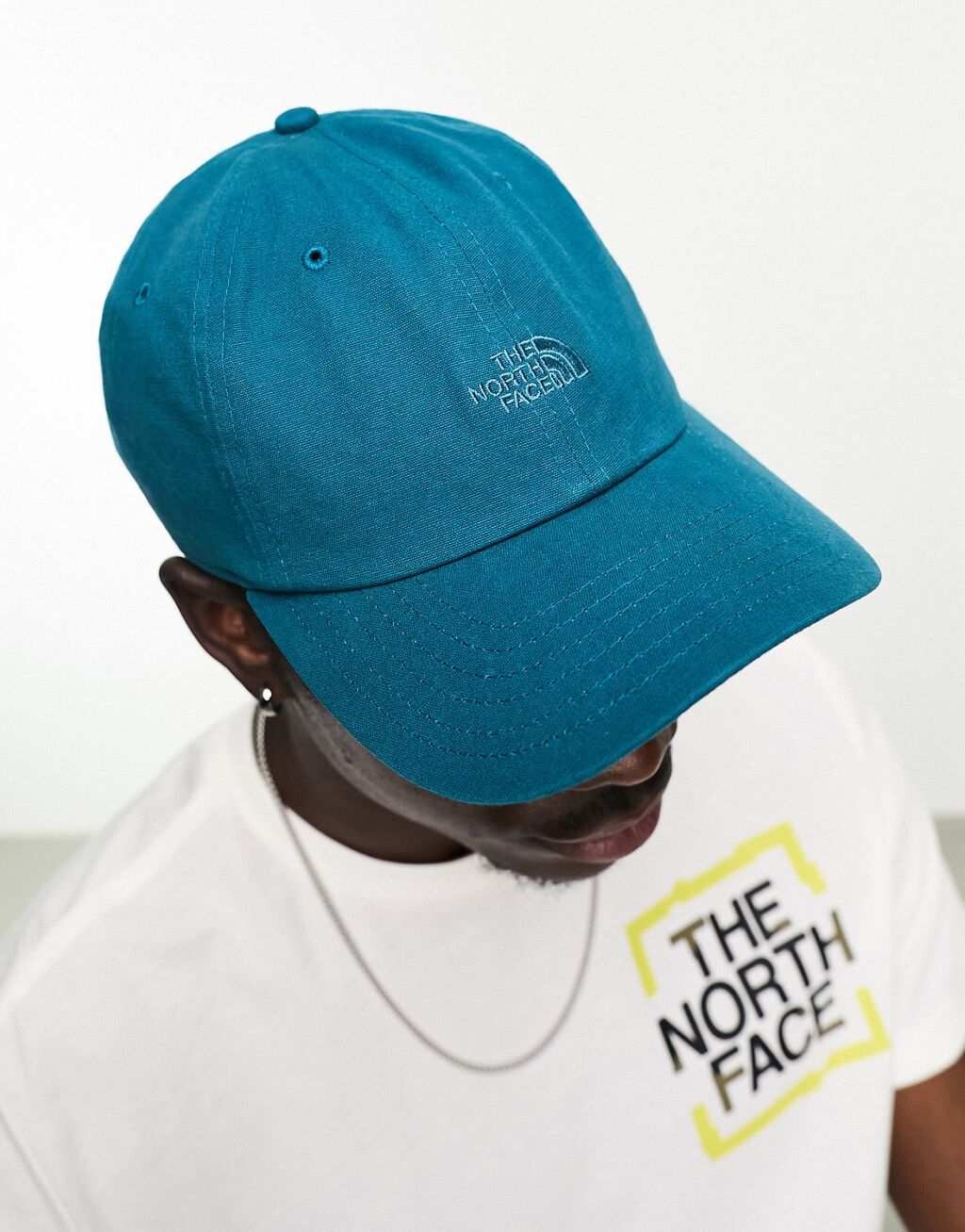 

Бирюзовая кепка из стираного хлопка The North Face Norm